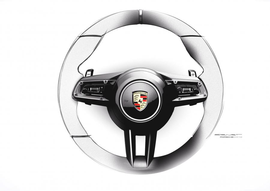 Эскиз Porsche 911 Carrera (992) 2019 года  (WW) (фото 145 из 148)